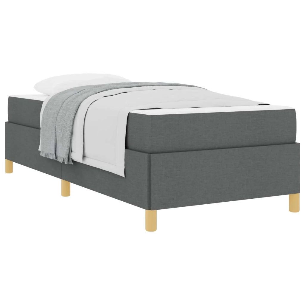 Struttura del letto-Giroletto Grigio scuro 80 x 200 cm Tessuto 955451