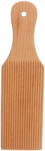Gnocchi-bord in legno di quercia leggero - Ideale per la preparazione della pasta - Sostenibile e facile da utilizzare - Per la vera cucina italiana - ID: 12345 - Modello: GN01 - Materiale: Quercia - Peso: 0,5 kg - Dimensioni: 30 x 20 x 5 cm