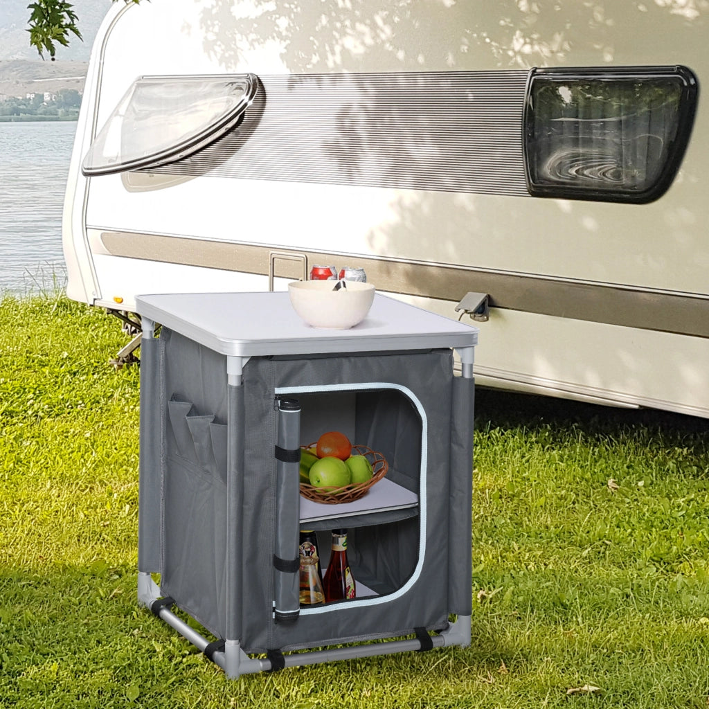 Armadio da cucina pieghevole per campeggio ¨C Minimal ¨C 60x49x70cm Grigio