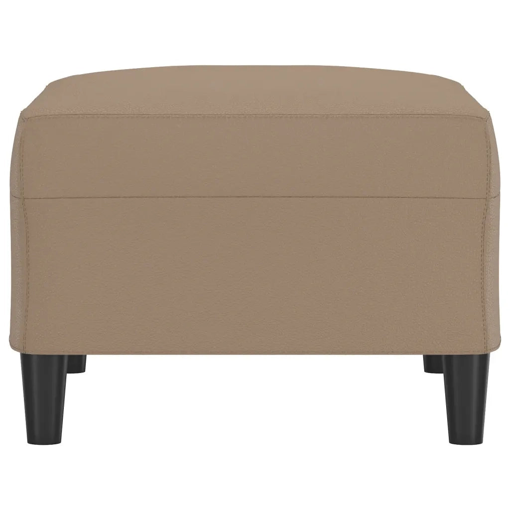 Poggiapiedi Cappuccino 70x55x41 cm in Similpelle