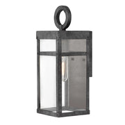Applique esterna retro zinco anticato E27 IP44 Porter Quintiesse