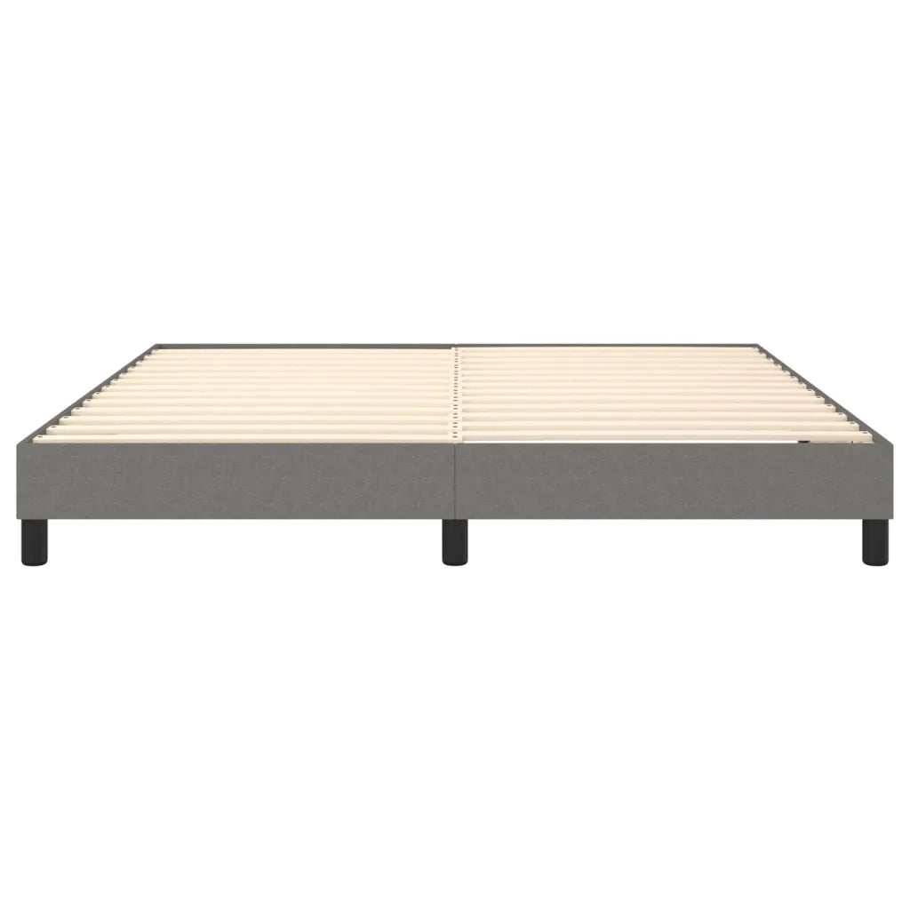 Struttura Letto a Rete a Molle Grigio Scuro 160x200 cm Tessuto 3120525