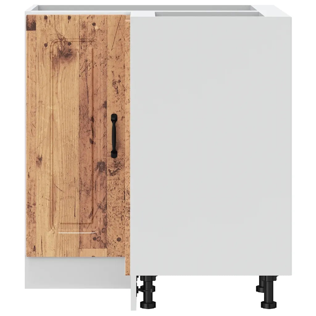Mobile Base ad Angolo Cucina Kalmar Legno Vecchio in Truciolato