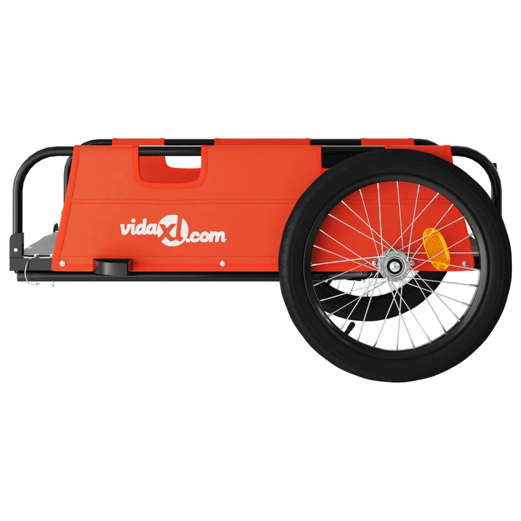 Rimorchio da Bici Arancione e Grigio Oxford e Ferro 94173