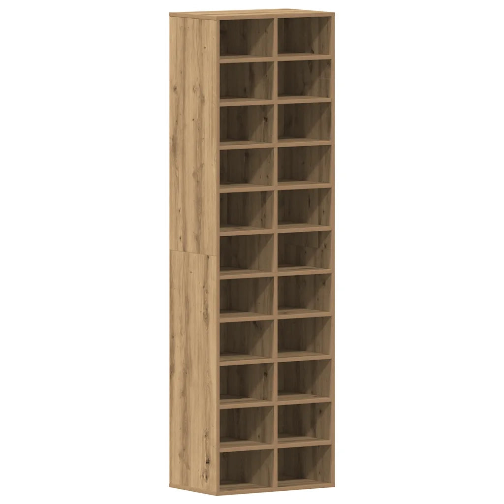 Scarpiera Rovere Artigianale 54x34x183 cm in Legno Multistrato