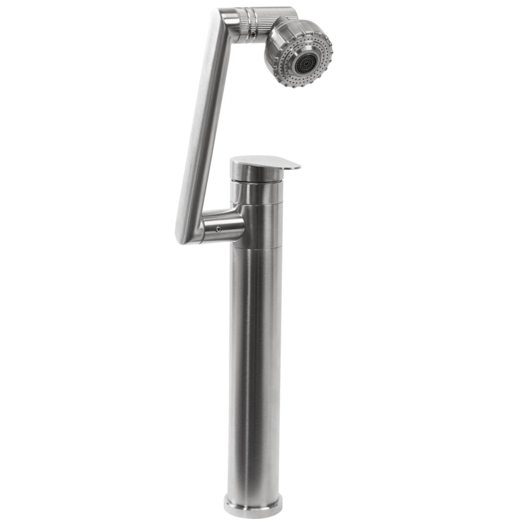 Rubinetto Da Bagno Rea Paco Nickel Brush Inox High