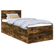 Letto singolo | Letto per adulti | Struttura del letto Rovere fum¨¦ 75 x 190 cm Legno multistrato