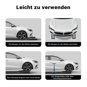 Cunei per camper auto 2 pz. max 3 t Rampa di livellamento piatta in plastica