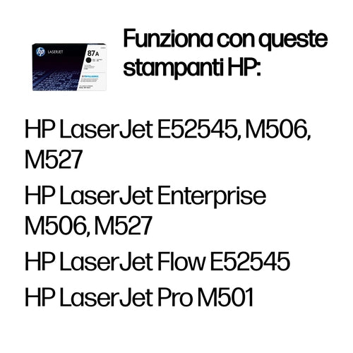 HP Cartuccia Toner originale nero LaserJet 87A