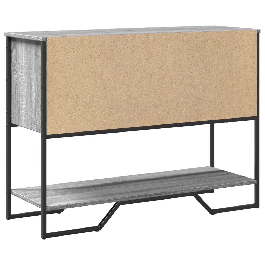vidaXL Tavolo Consolle Grigio Sonoma 100x35x74,5 cm in Truciolato