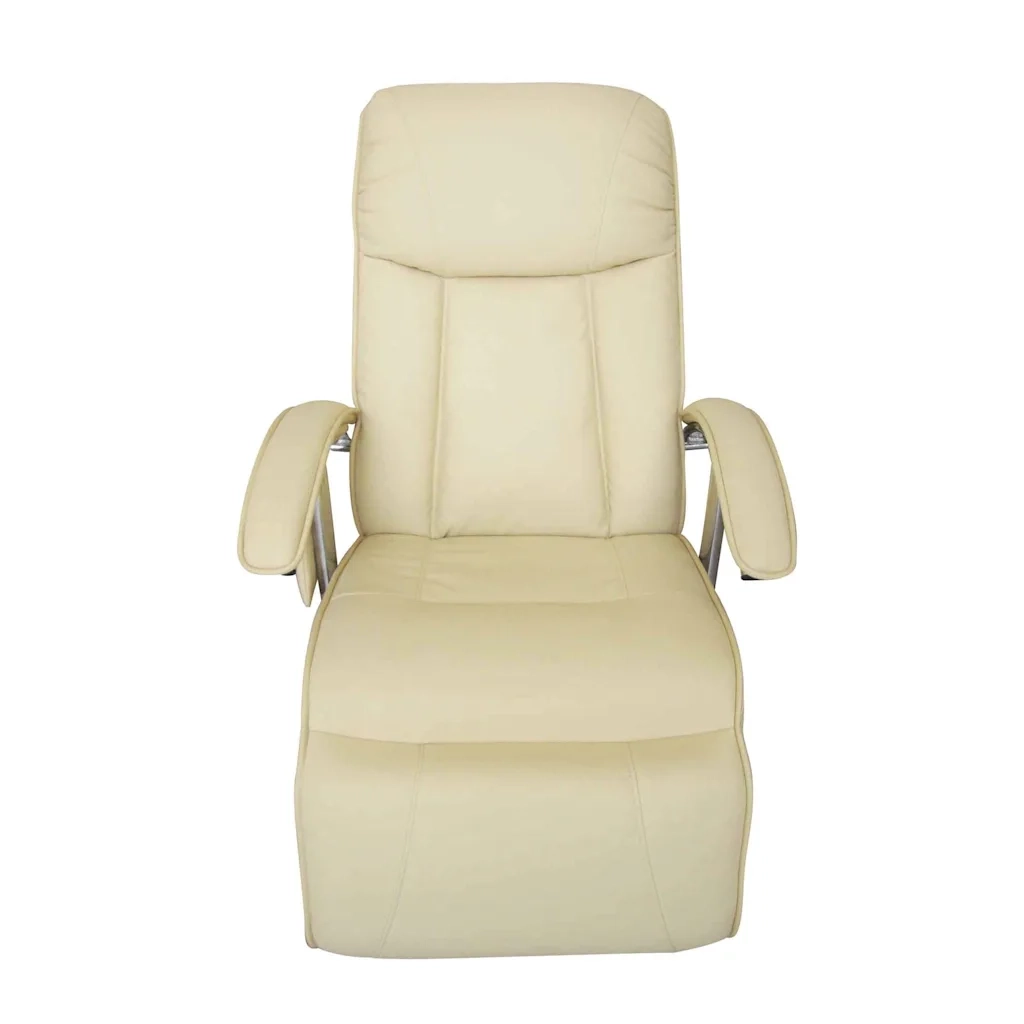 Divano Sedia-Poltrona Massaggiante Bianco Crema in Similpelle 536601