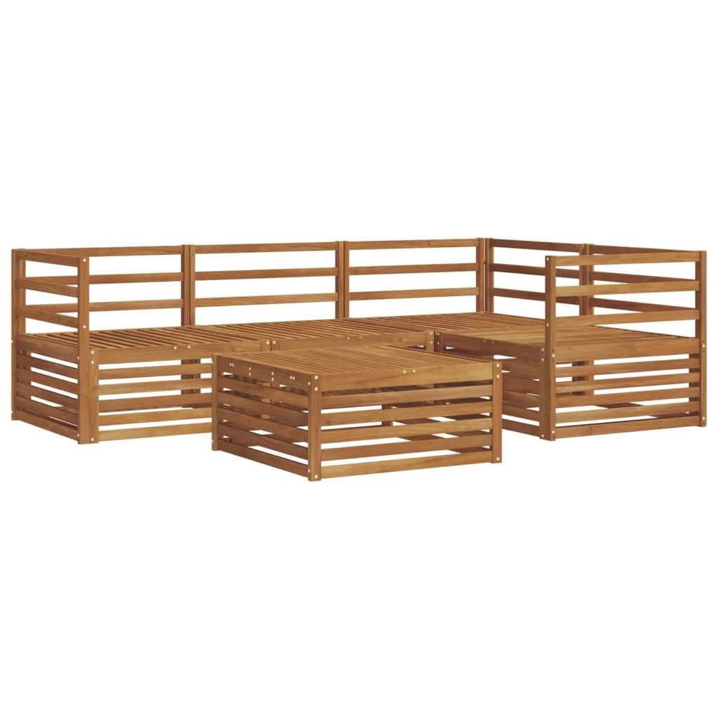 Set di divani da esterno 5 pcs Naturale