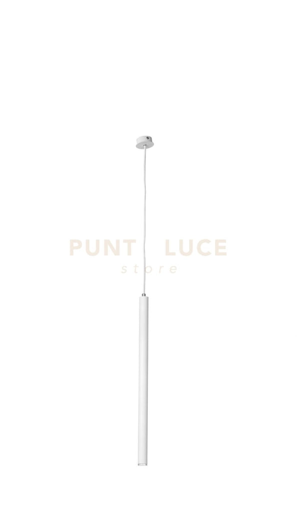 SOSPENSIONE TUBE H.60CM D.3CM BIANCO LED 3000K 365LM 5W