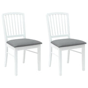 Sedie da pranzo 2 pz | Sedie da cucina Bianco 50 x 52,5 x 91 cm