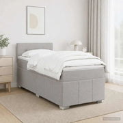 Letto box spring con materasso Grigio Chiaro 90 x 200 cm 3452586
