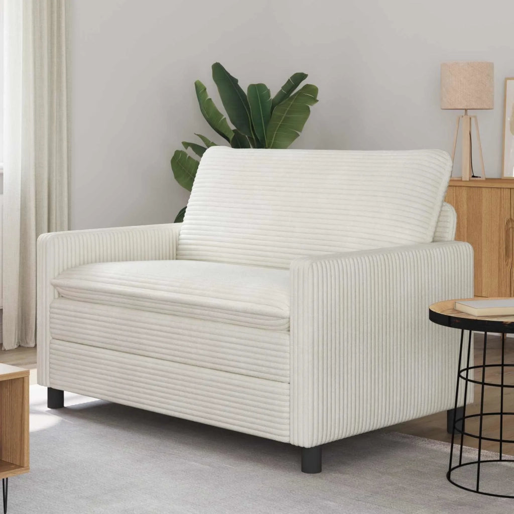 Divano Crema 126 x 81 x 87,5 cm Poliestere