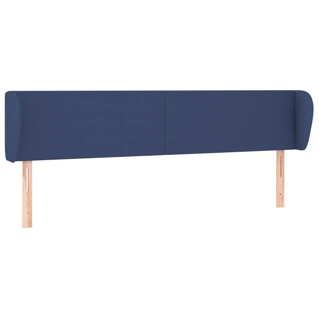 Testiera ad Orecchio Blu 203x23x78/88cm in Tessuto