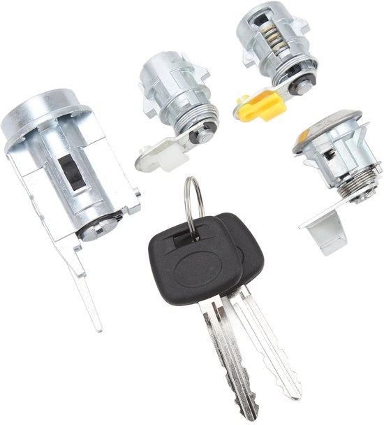 Kit di sostituzione per chiave a cilindro di serraggio - Precisione - Set di sostituzione - 2 Chiavi - Duraturo - Adatto per Hilux - Adattamento perfetto - Cilindro di serraggio