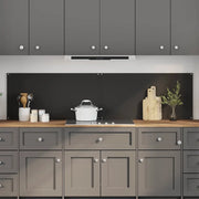 Schienale da cucina 2 pcs Nero 100 x 50 cm vetro temperato 3415441