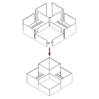 Piantana da Giardino  100x100x48 cm Verde Oliva Acciaio