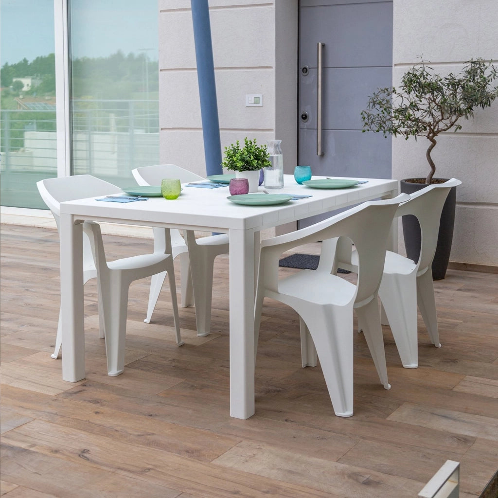 Toomax SEDIA MARINA 59X54,5XH83CM BIANCA IMPILABILE
