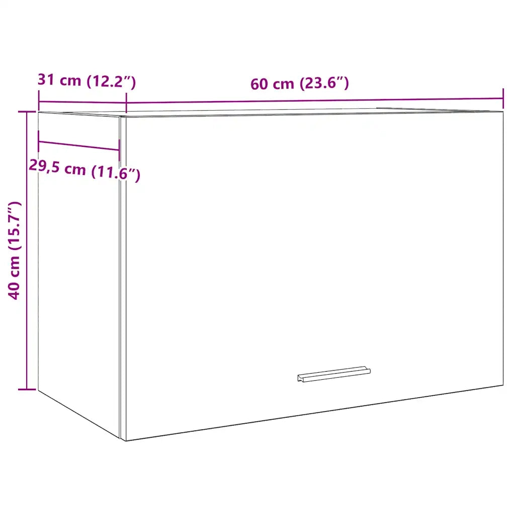Mobile Pensile “Lyon” Rovere Artigianale 60x31x40 cm 856117