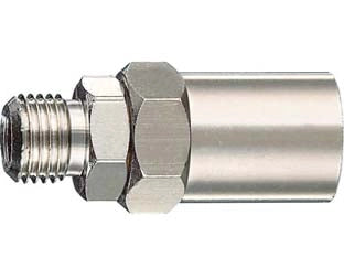 ATTACCO FILETTATO MASCHIO CON MASCHERINA- - attacco 1/4M per tubo ø mm.6X14 art.10/C - 10 pezzi ANI