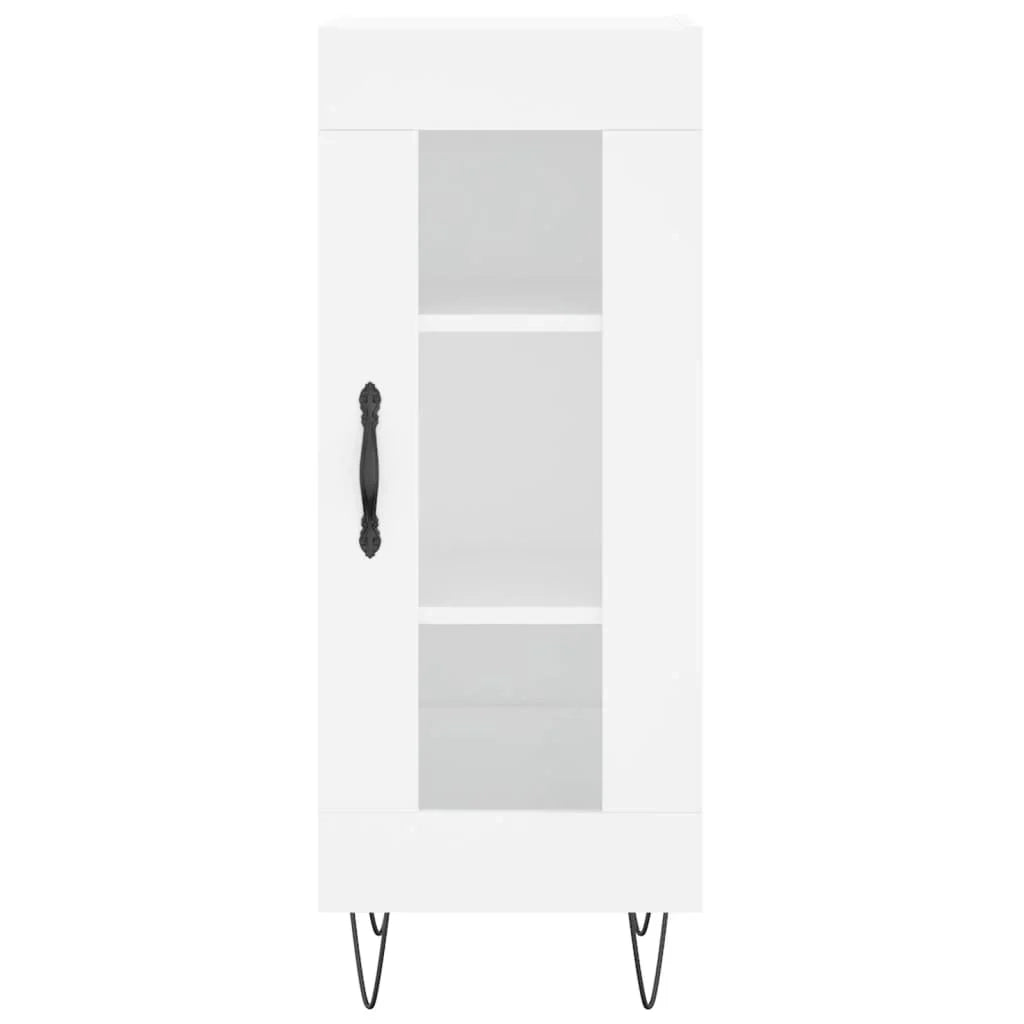 Buffet credenza cassettiera mobiletto mobile contenitore organizer cucina soggiorno salotto alto 34,5 x 34 x 180 cm legno ingegnerizzato bianco 02_0032346