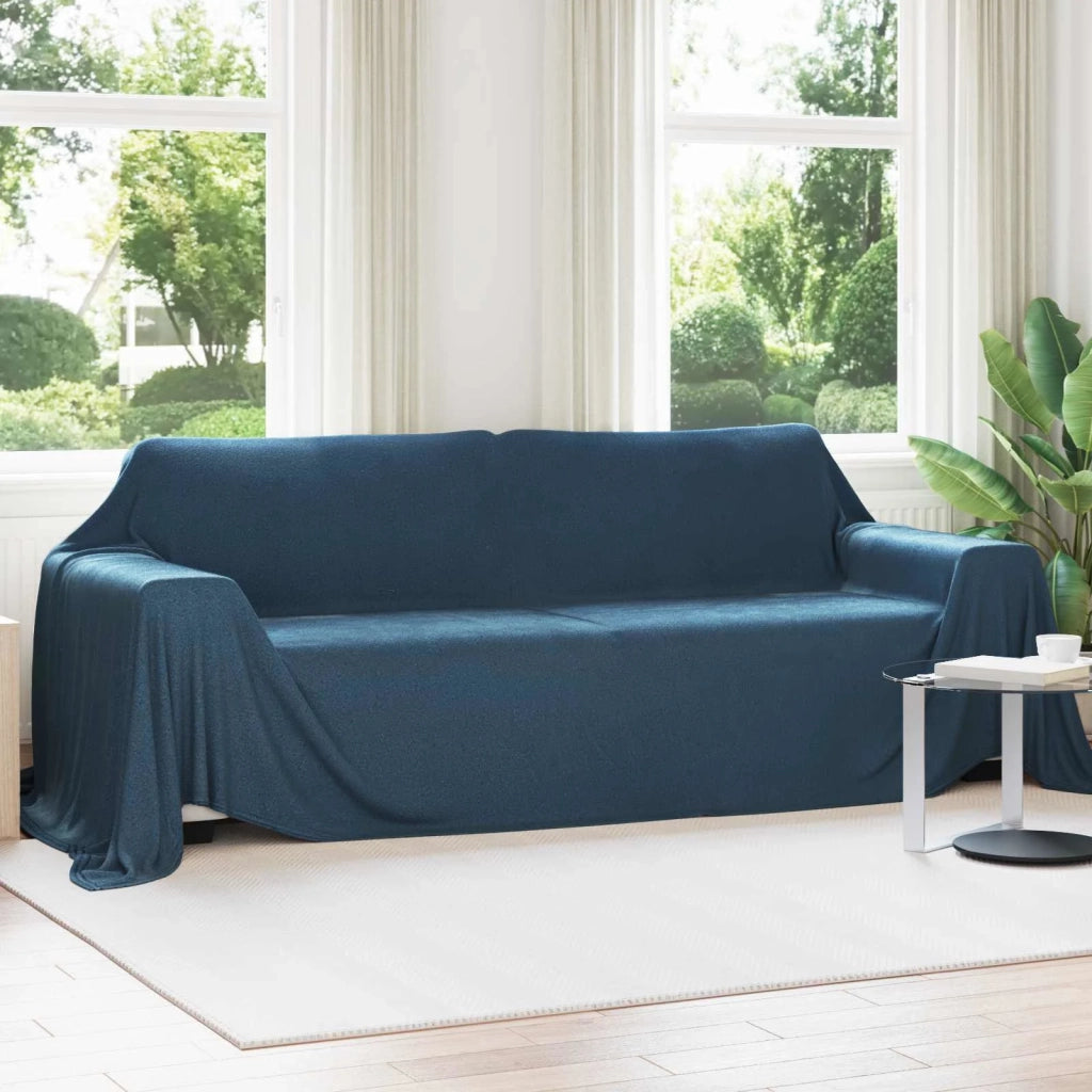 Coperte da Pile 6 pcs Blu navy 350 x 270 cm Panno 42017148
