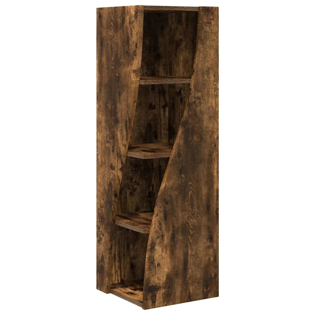 Mobile angolare Rovere fumé 32x32x102cm Legno multistrato 889860