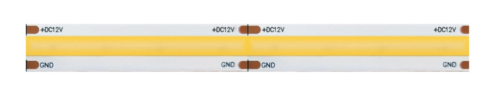 Striscia led 5m COB IP20 monocolore da 15W/MT 12V - 4000K