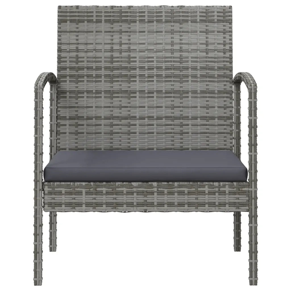Set Divani da Giardino 16 pz con Cuscini in Polyrattan Grigio cod mxl 45882