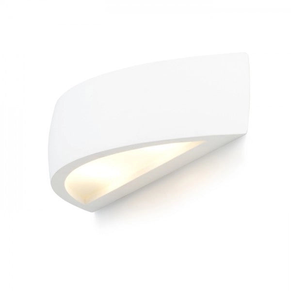 Faretto applique CRESCENT da parete in gesso Verniciabile 230V R7s 78mm 80W