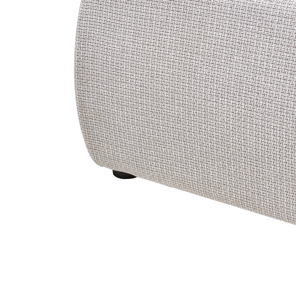 Letto matrimoniale bouclè grigio chiaro con testiera imbottita 160 x 200 cm camera da letto moderna