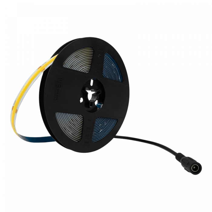 Striscia LED COB 320/m 24V IP20 3000K 5m dimmer driver