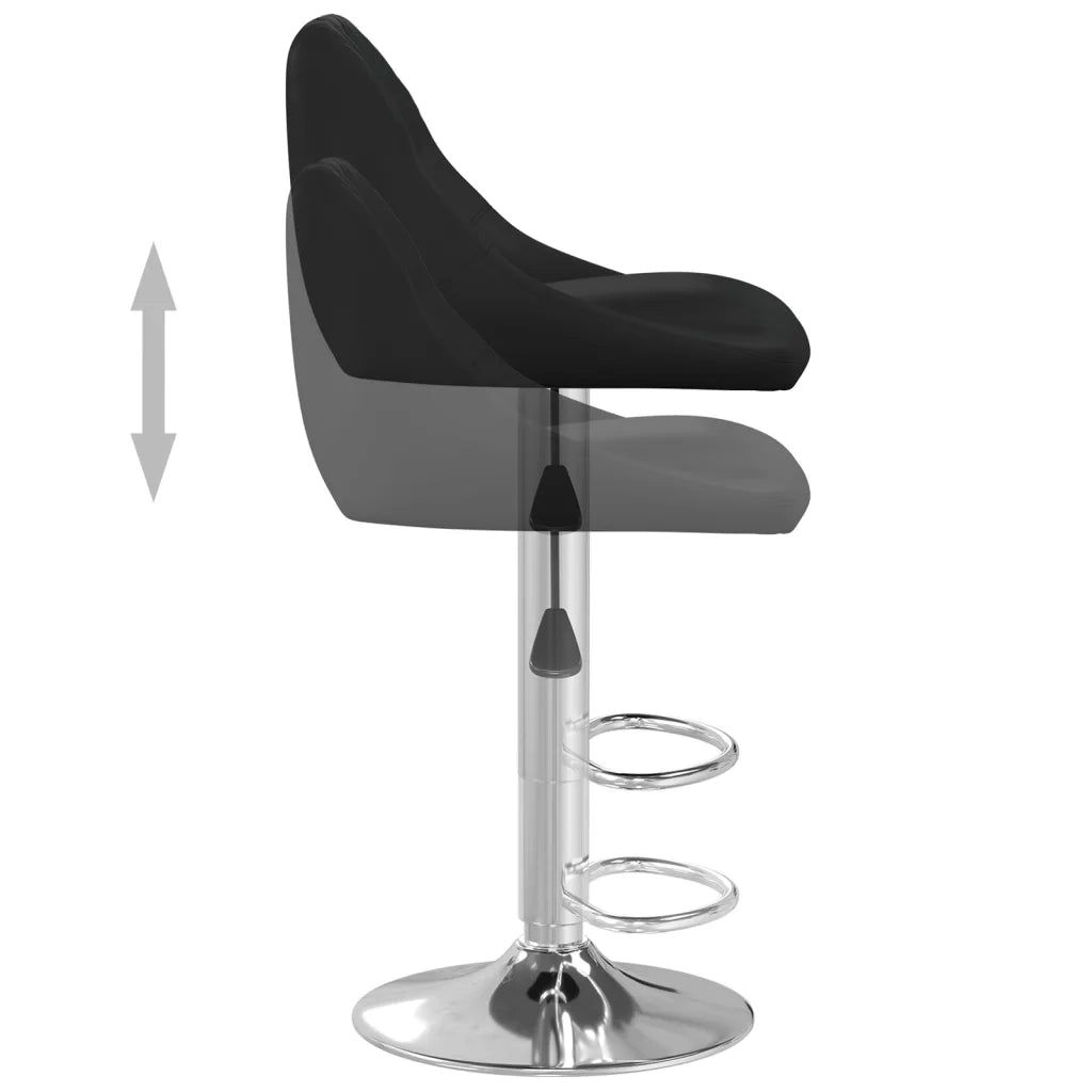 Sgabelli da Bar 2 pz Neri in Similpelle cod mxl 67244