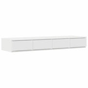 Cassetti per letto | Comodino | Armadio da Notte | Mobiletto da notte con cassetto Bianco 120 x 36,5 x 16,5 cm