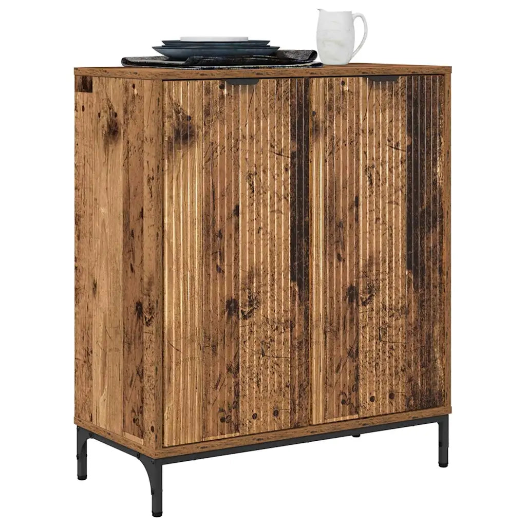 Credenza | Madia | Buffet da pranzo | Armadio da pranzo Legno vecchio 69,5 x 33 x 82 cm Legno multistrato