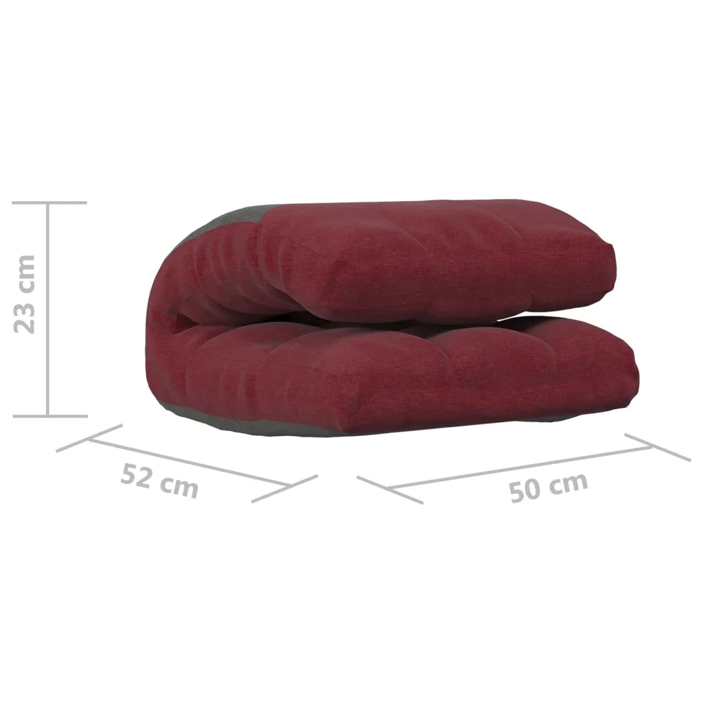 Sedia a Sdraio da Terra Pieghevole Rosso Vino in Tessuto CFW1205289