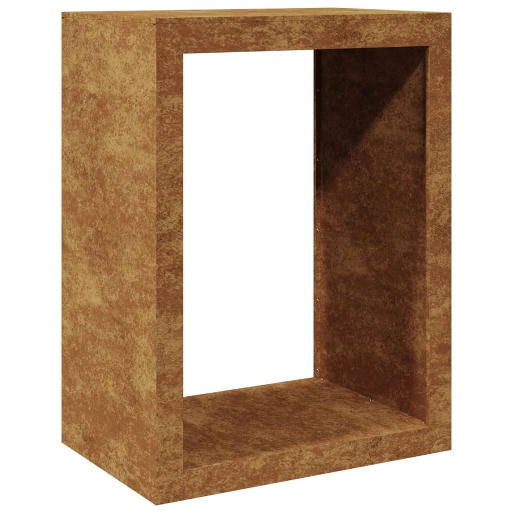 Portalegna 60 x 40 x 80 cm Acciaio Corten Marrone 02_0043736