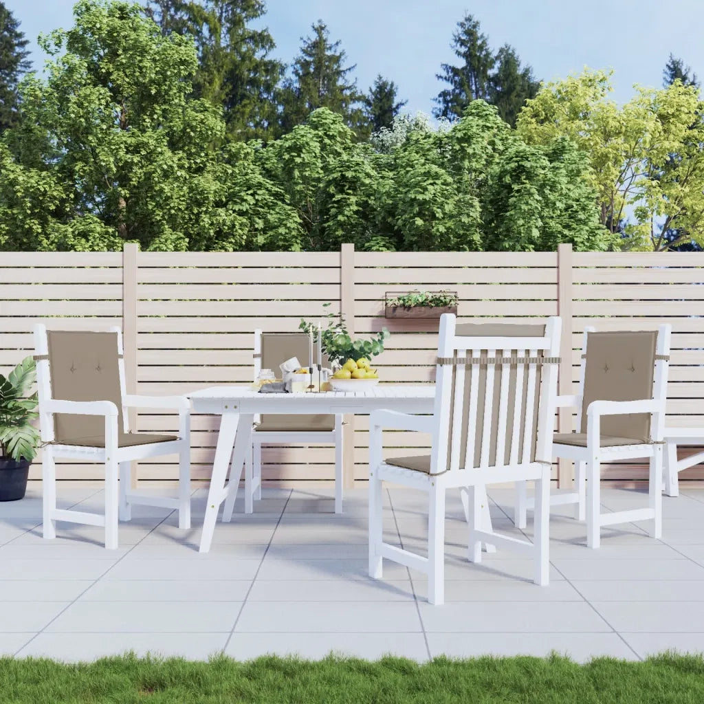Cuscini per Sedia 4 pz | Cuscini per sedie Tortora 100x50x3 cm in Tessuto Oxford