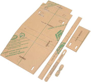 Set di Portafoglio in Acciaio Inossidabile - 5 Unità - Materiale Acrilico - Leggero - Fai da Te - Pellicola Protettiva - Resistente e Robusto - Disegno a Tasca