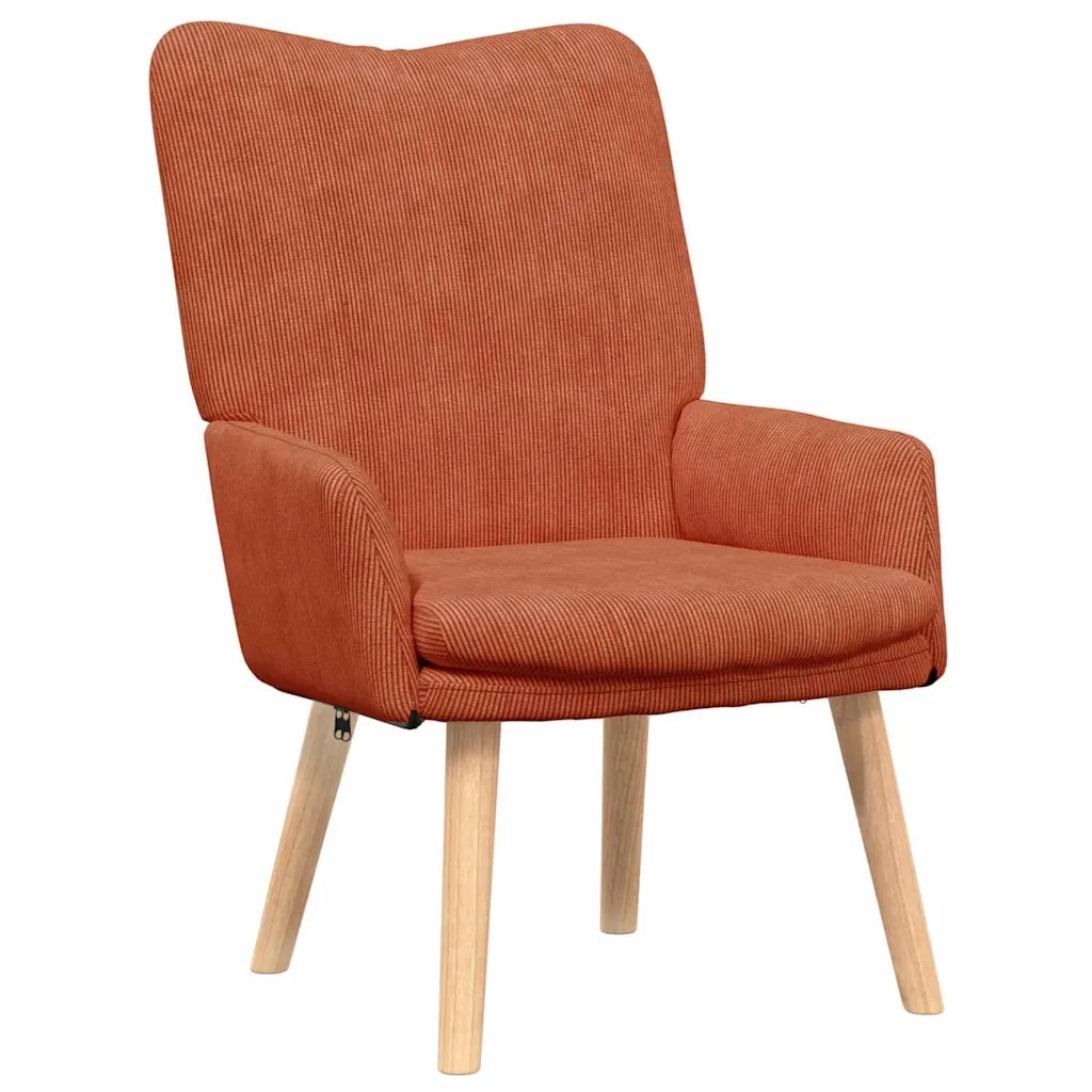 poltrona Rosso Arancio 63 x 67 x 94 cm Tessuto Sherpa 42001801