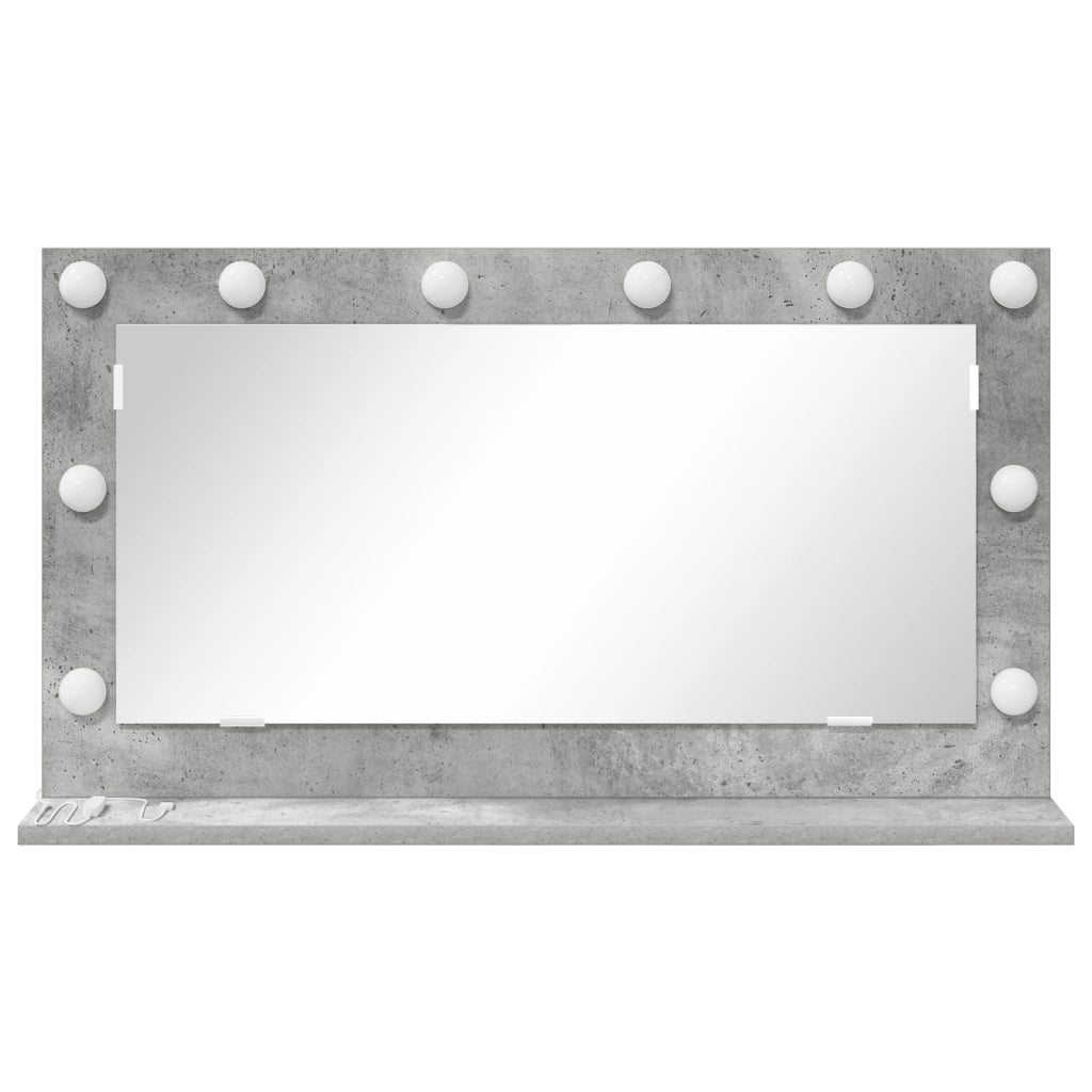 Specchio da Toeletta Grigio cemento Cemento 80 x 45 x 18 cm