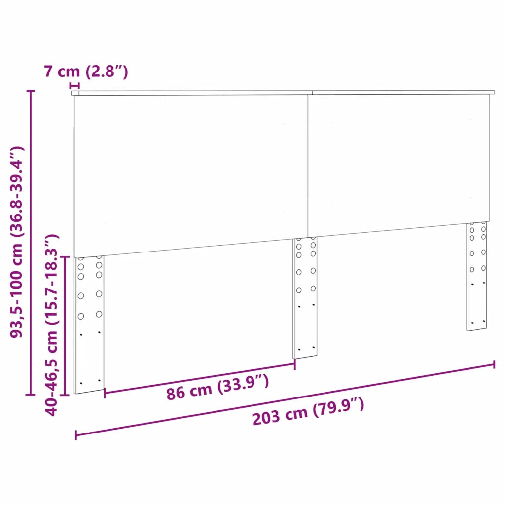 Testiera | Testata Bianco 100 cm Legno ingegnerizzato