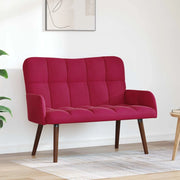 Sofa a Due Posti Rosso vino 115 x 61 x 87 cm Velluto