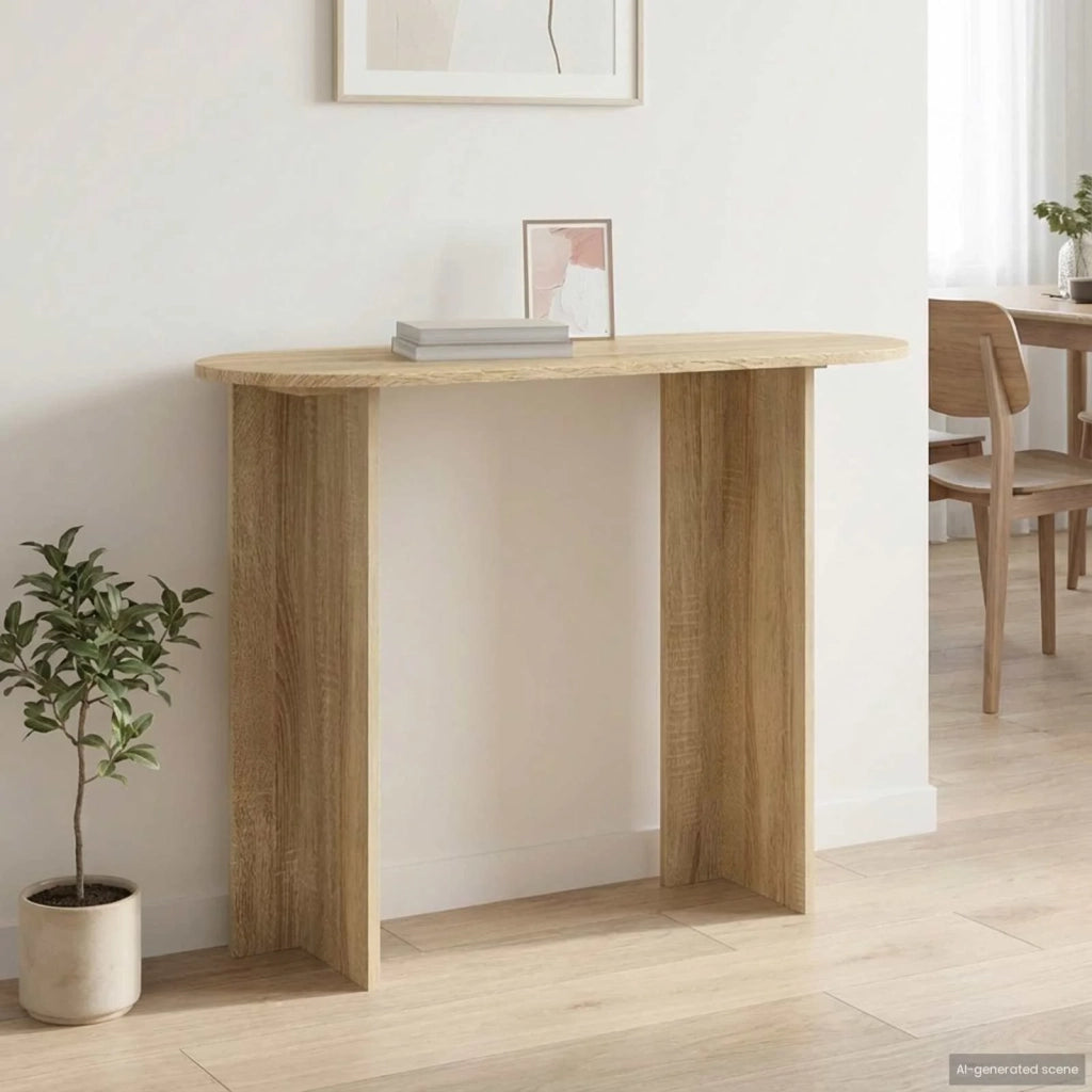 Tavolo consolle Rovere Sonoma 100 x 39,5 x 75 cm