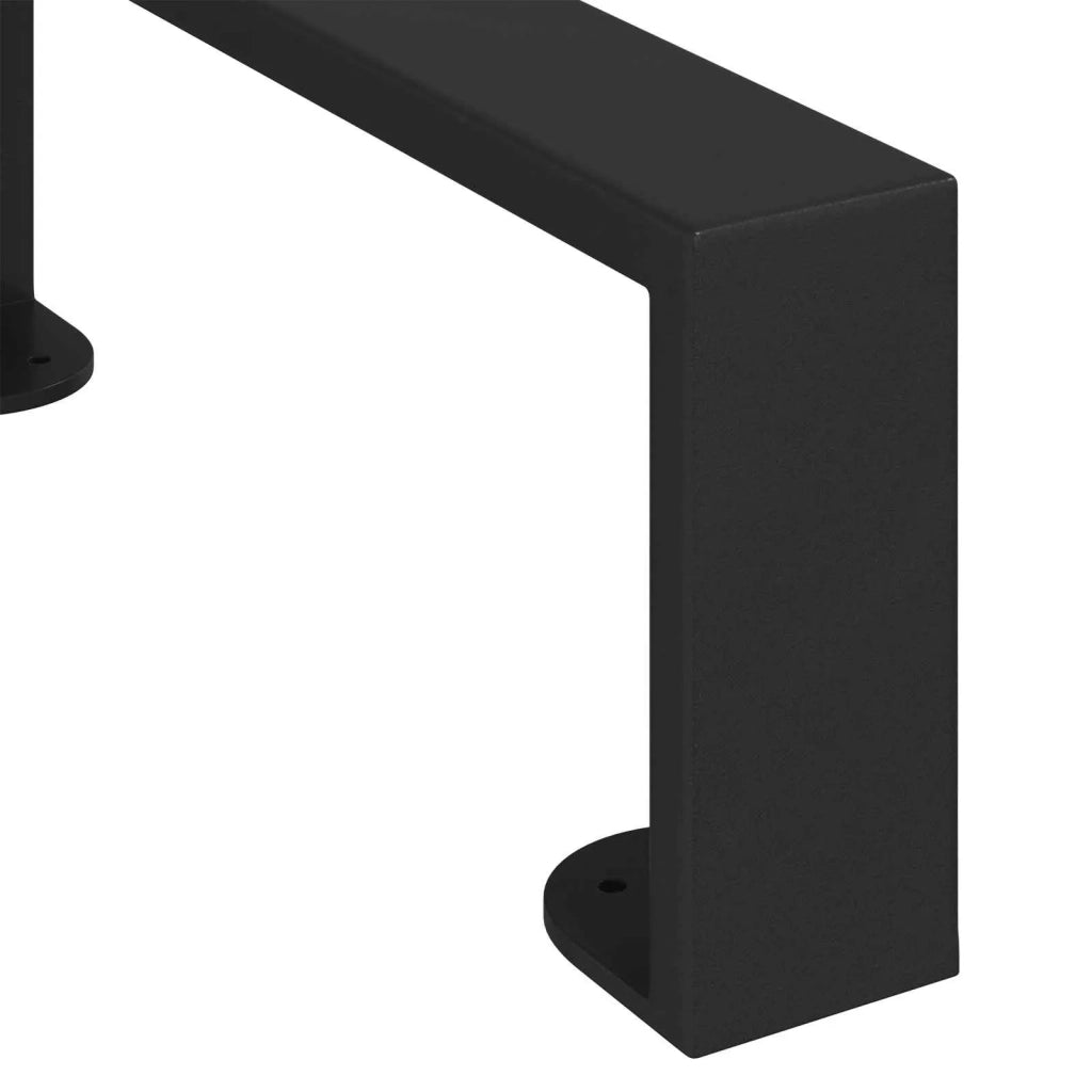 Piedini per mobili 12 pcs Nero 281 x 40,5 x 100 mm Ferro