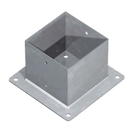 SUPPORTO A PAVIMENTO PER TRAVI TG20 mm 101x101x150h - Base 180 mm - TECFI