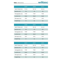 Set 4 ruote girevoli con freno, per trasporto, 125mm, plastica e gomma, max 100 kg a rotella